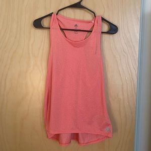 Pink/salmon Adidas tank top